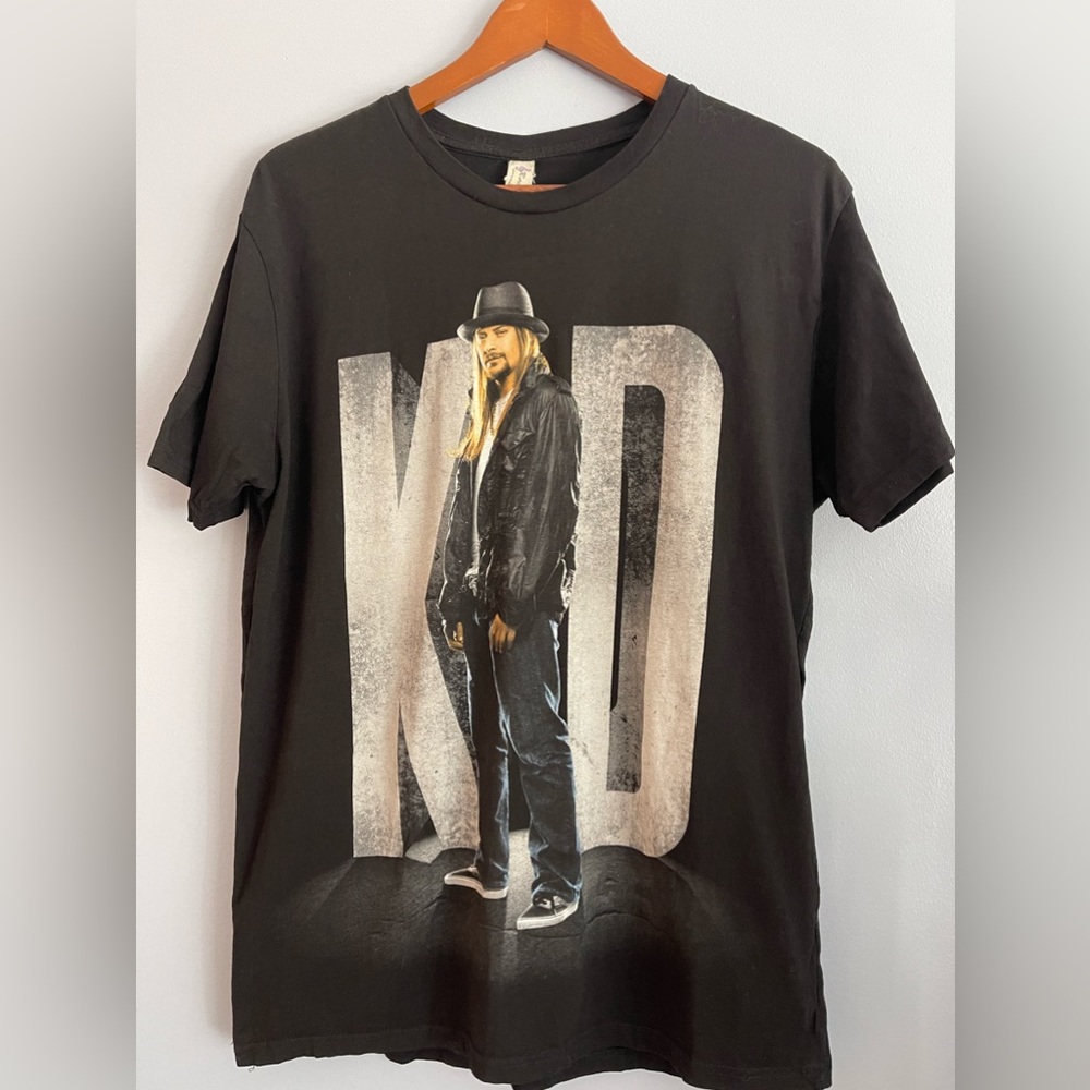 Kid Rock 2015 Black Short Sleeve Concert T-Shirt Size L Unisex